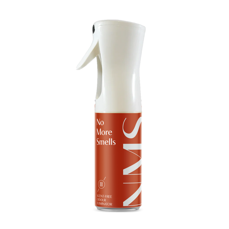 'No More Smells' spray bottle 200mL designed for odor elimination of household smells