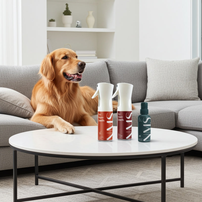 No More Smells Household Odour Eliminator in Bundle - Friendly Golden Retriever